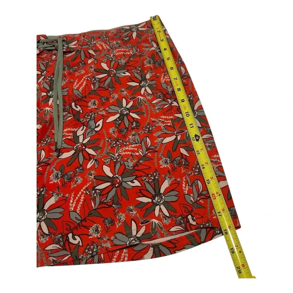 Stio Men's‎ 32 Board Shorts Red Floral Print Lightweight Activewear 16
